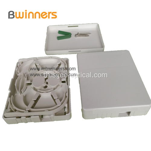 2 พอร์ตซ็อกเก็ตแผงกล่องเลิกจ้าง FTTH ไฟเบอร์ออปติก
